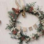 "frohes Fest" - zarter Kranz