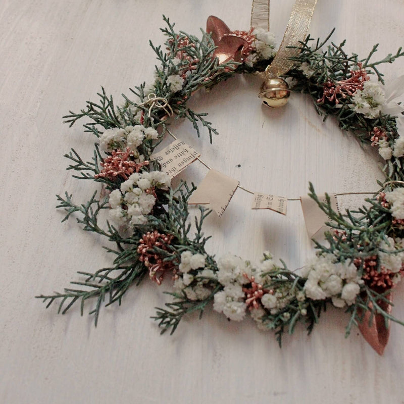 "frohes Fest" - zarter Kranz