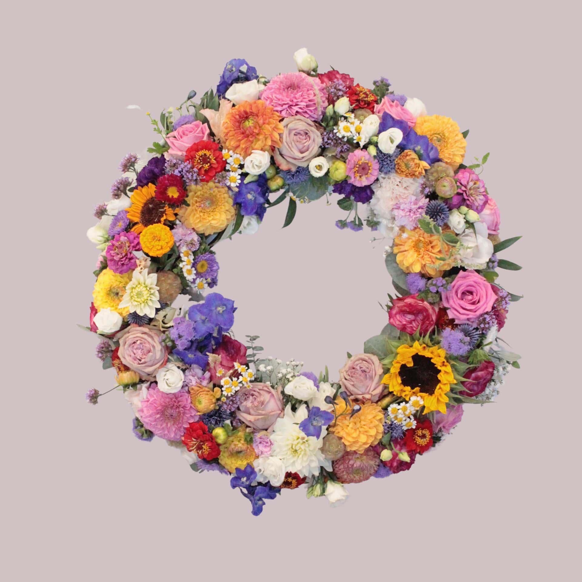 Blumenkranz aus Frischblumen