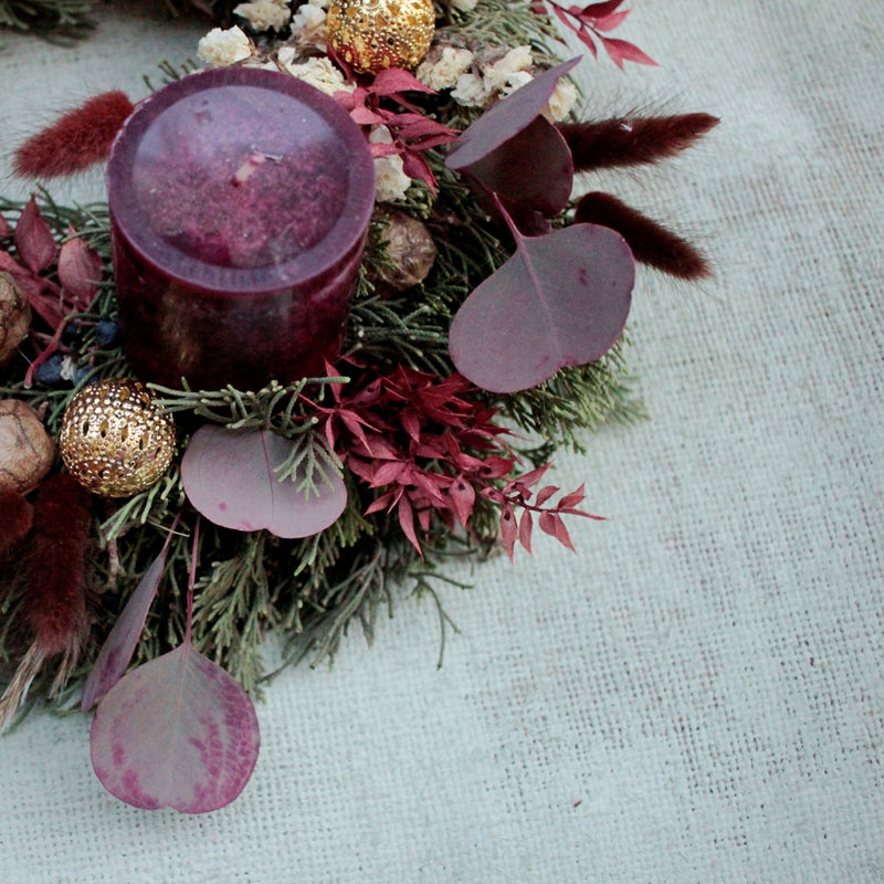 Adventskranz weihnachtliche Behaglichkeit