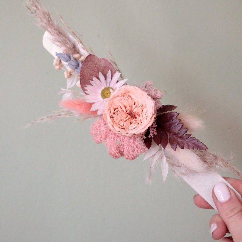 Armband mit Trockenblumen "Lea"
