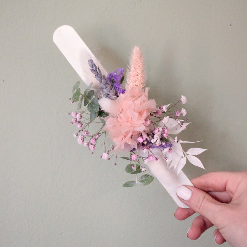Lilac skies- Armband mit Trockenblumen